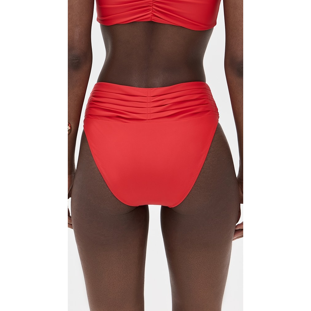 Ramy Brook Ivo Bikini Bottoms in Red - Picture 2 of 5